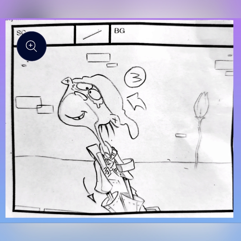 Original Production Storyboard Panel - Ed Edd N Eddy - Double Dee - EEnE